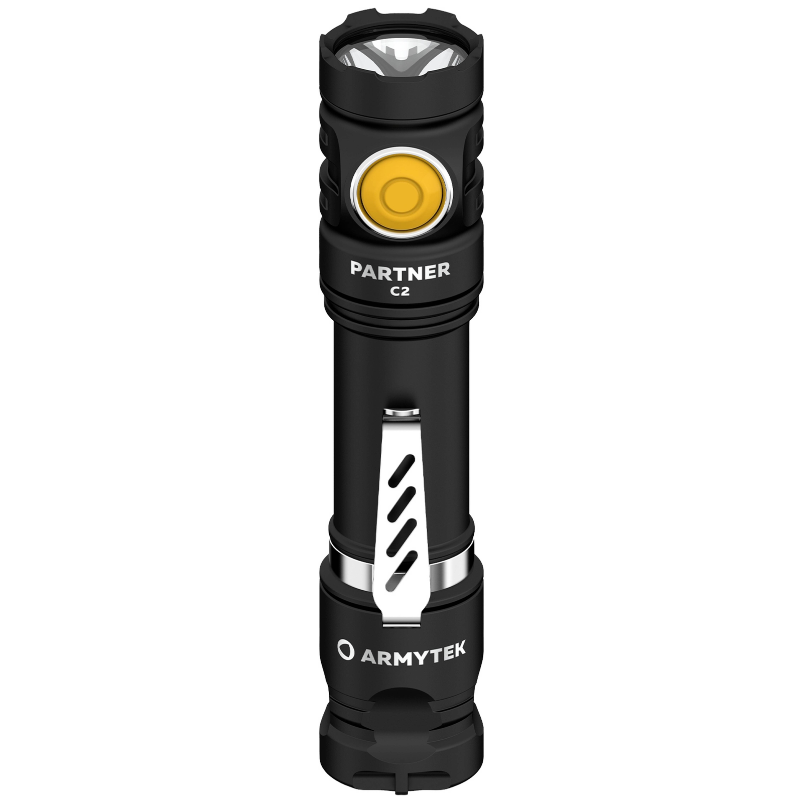 ArmyTek Partner C2 Magnet USB White LED Kézilámpa Övcsíptetővel, Tokkal Akkuról üzemeltetett 1100 lm 118 g (F07802C) (F07802C)