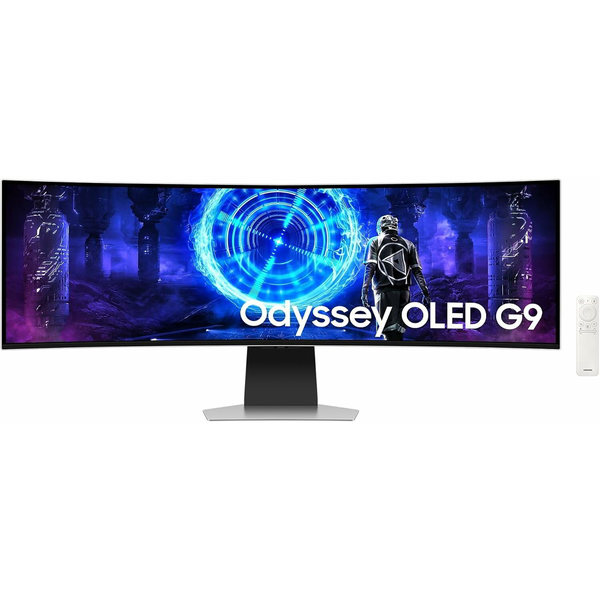 Samsung S49DG950SU computerskærm 124,5 cm (49") 5120 x 1440 pixel Dual QHD OLED Sølv