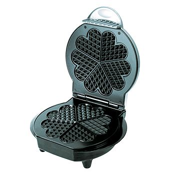 Aparat de vafe, Hauser, ST-637N, 700W, suprafata de copt cu model, Alb