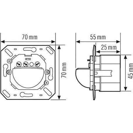 ESYLUX EM10055010 Süllyeszett Mozgásérzékelő 180 ° Tarka IP20 (EM10055010)
