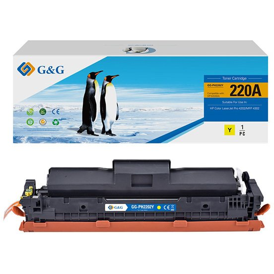 Sagem G&G HP 220A kompatibilis toner, sárga