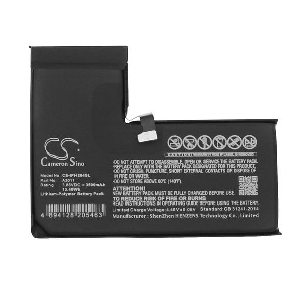Cameron Sino Li-Polymer akku (3.85V / 3500mAh, Apple A3011 kompatibilis) FEKETE Apple iPhone 15 Pro (CS-IPH284SL)