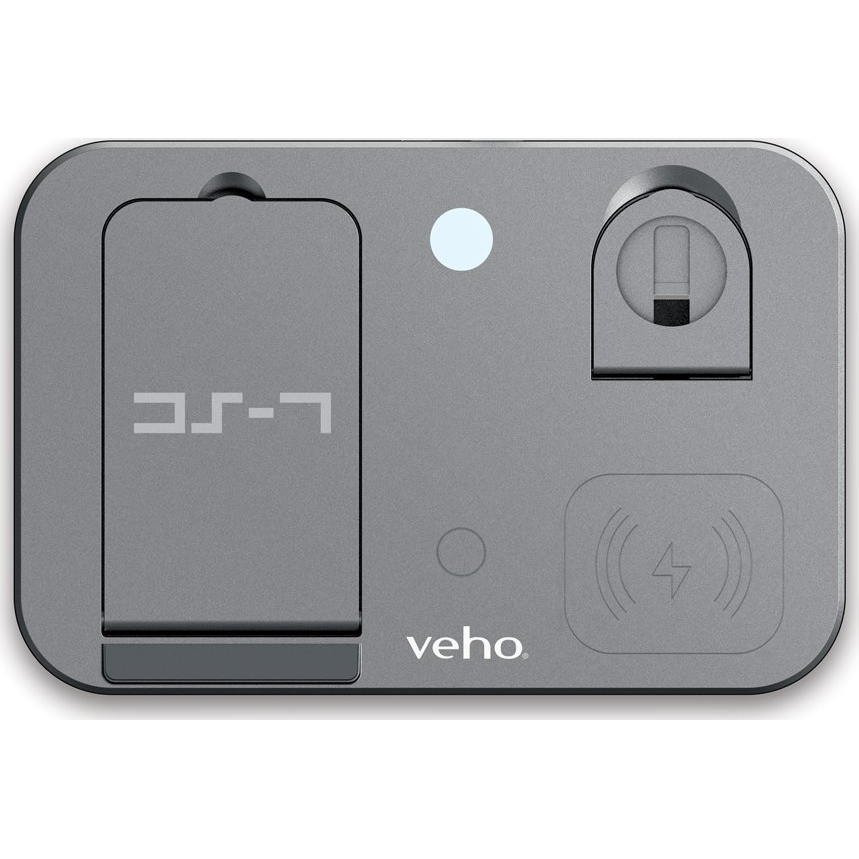 Veho DS-7 Qi Ezüst Vezeték nélkül tölthető Gyorstöltés Beltéri (VWC-004-DS7)