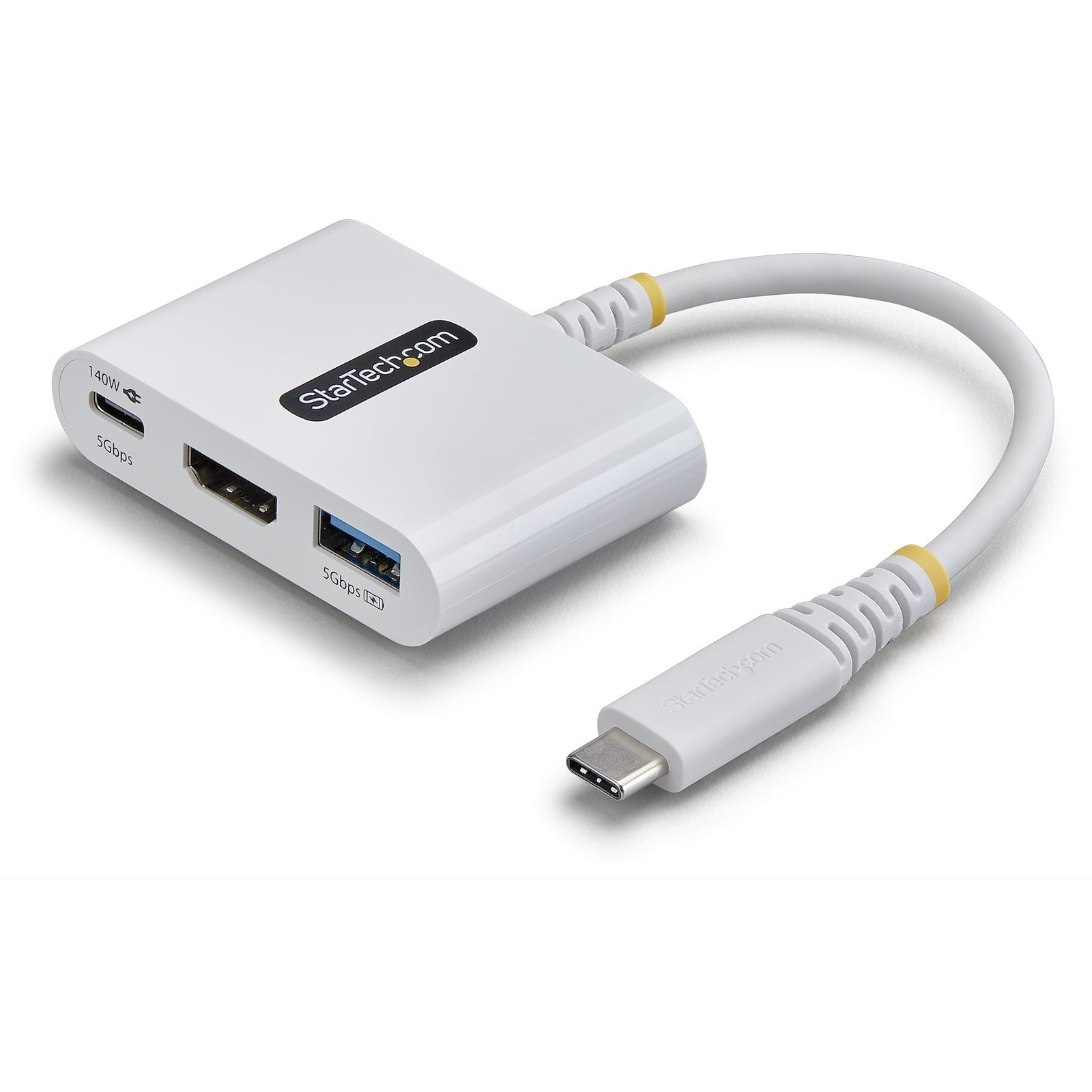 StarTech.com 168W-USBC-MULTIPORT dokovacia stanica a replikátor portov Kábel USB 3.2 Gen 1 (3.1 Gen 1) Type-C Biela