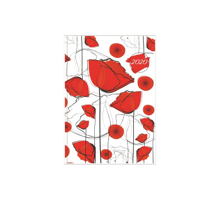 Toptimer Joy flexi B6 2020 Heti tervező - Pipacs (20T012F-005)