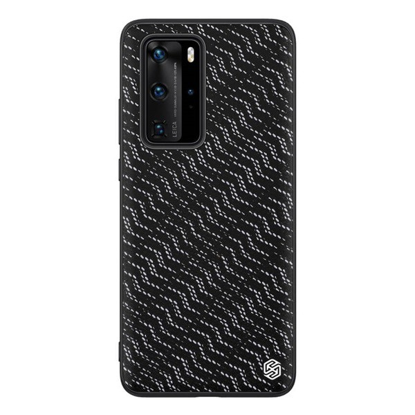 NILLKIN TWINKLE szilikon telefonvédő (közepesen ütésálló, műanyag hátlap, környezetbarát, csillogó) EZÜST [Huawei P40 Pro 5G] (5996457944026)