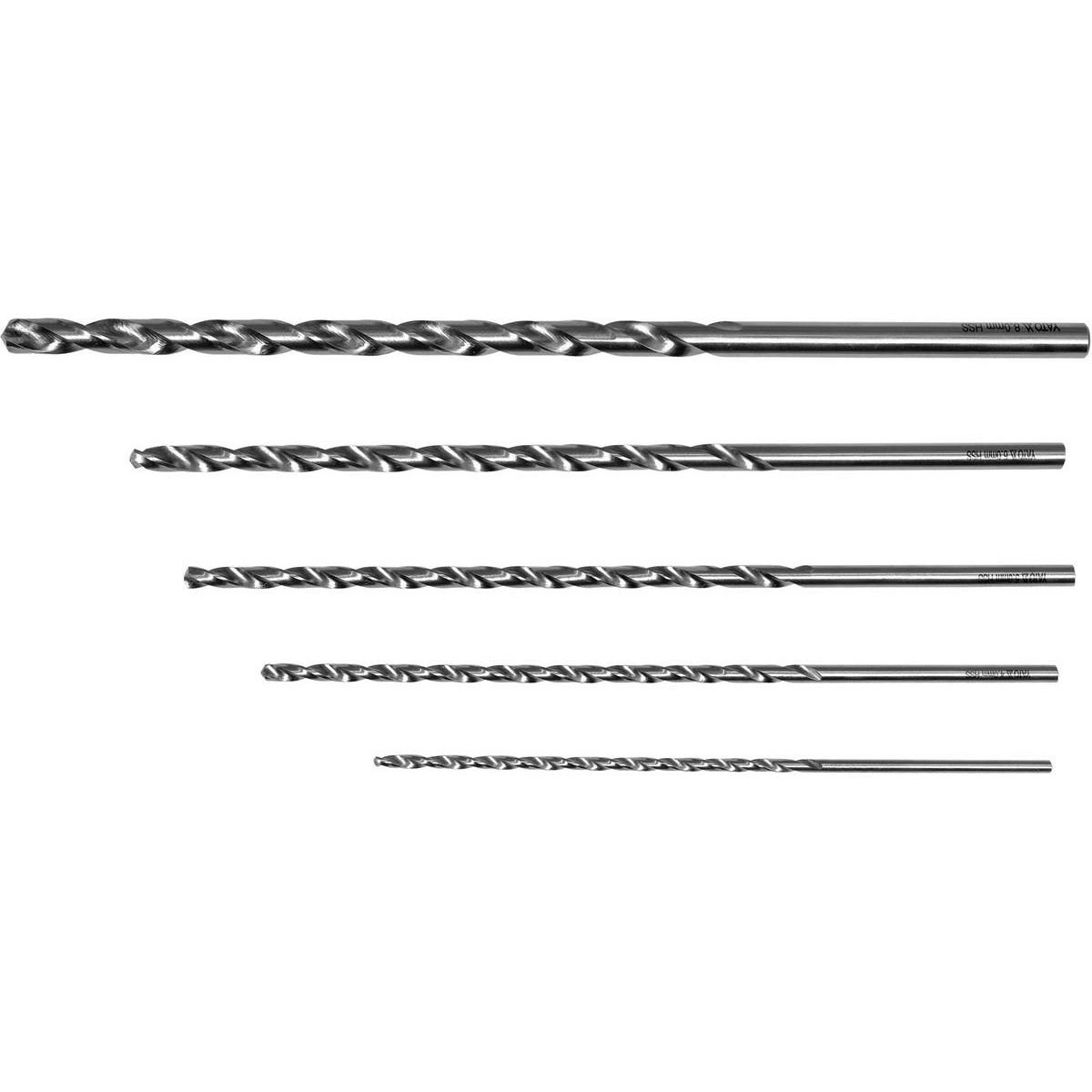 YATO hosszú fémfúrószár készlet, 5 db, 3-8 mm (YT-39820)