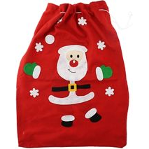 Mikulás textil zsák - 50 x 70 cm (AB678GOD)