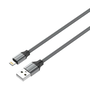 LDNIO LS441 USB-A - Lightning кабел 2.4A 1m сив (5905316143364) (LS441 lightning)