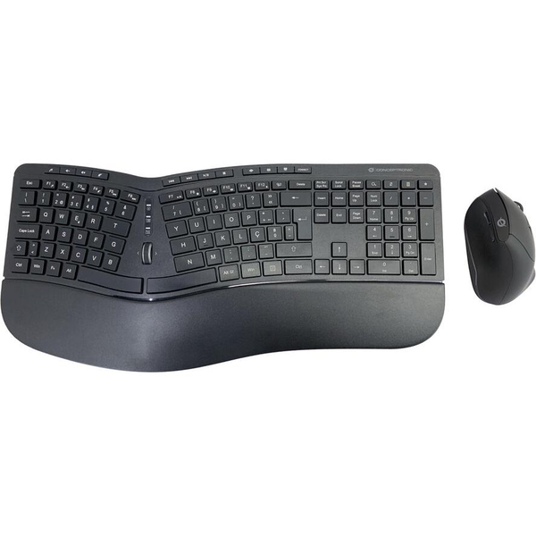 Conceptronic ORAZIO02PT toetsenbord Inclusief muis Kantoor RF Draadloos QWERTY Portugees Zwart