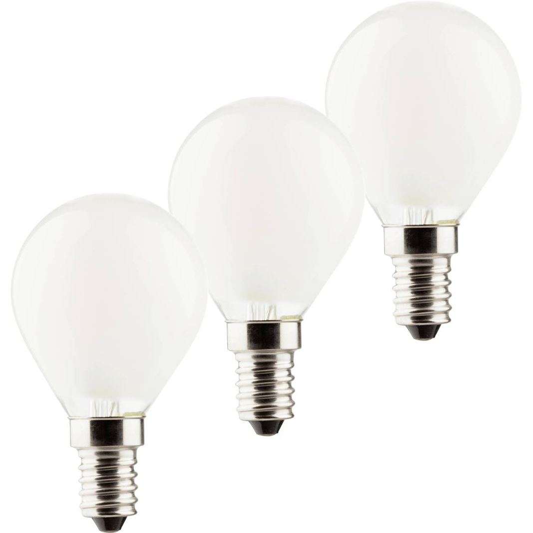 Müller-Licht LED EEK E (A-G) E14 Csepp forma 4W = 40W Melegfehér 3db (400294) (ML400294)