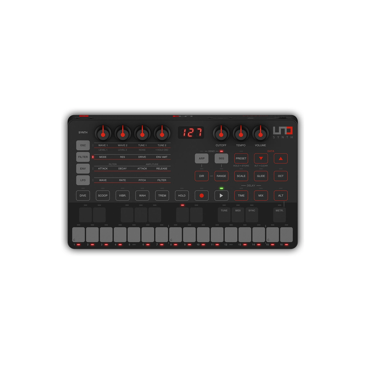 IK Multimedia - UNO Synth analóg szintetizátor (IP-UNO-SYNTH-IN)
