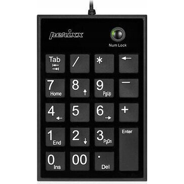 Perixx PERIPAD-202 U B Számtömb Vezetékes Fekete (57161E)