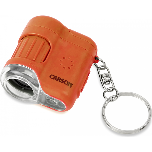 Carson Optical MM-280O Carson MICROMINI 20X, Digitales Mikroskop, 20x, Orange, Silber, LED, Akku, 23 mm Zseb mikroszkóp 20 x