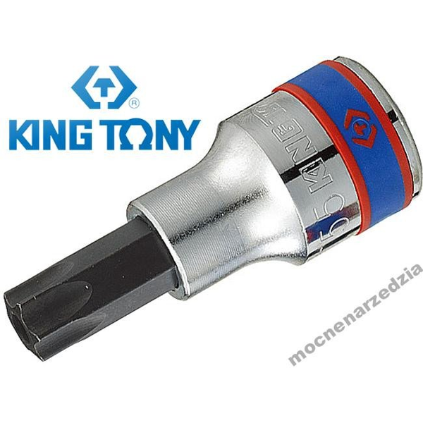 KING TONY NASADKA 1/2" Z KOŃCÓWKĄ TORX Z OTWOREM T20x60mm