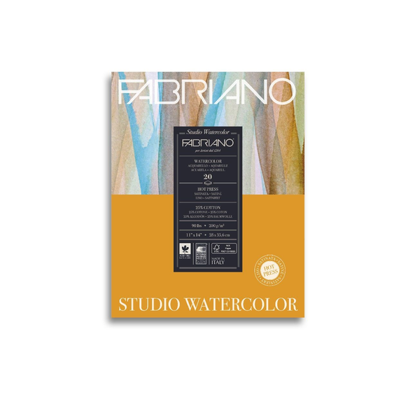 Fabriano Watercolour Studio 20lapos 28x35,6cm akvarell tömb