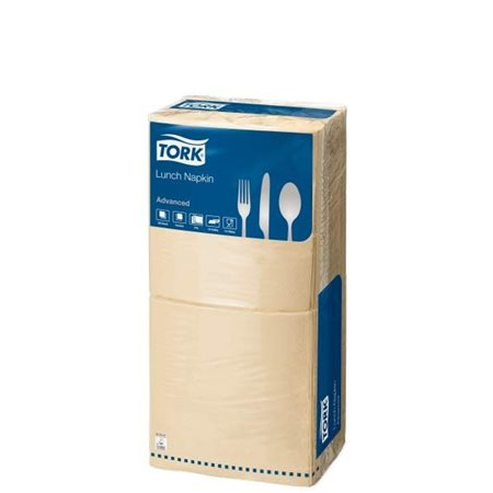 Servetel 2 straturi 1/4 ori dimensiune foaie: 32,8 x 32,5 cm 200 foi/pachet Lunch Tork_477206 culoare os