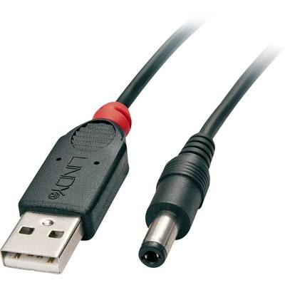 Lindy 70268 USB-kabel USB 2.0 1,5 m USB A DC Sort