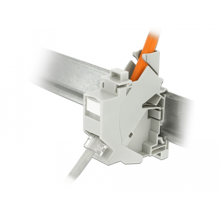 Delock Keystone rögzítő DIN sínhez földeléssel (86292) (86292)