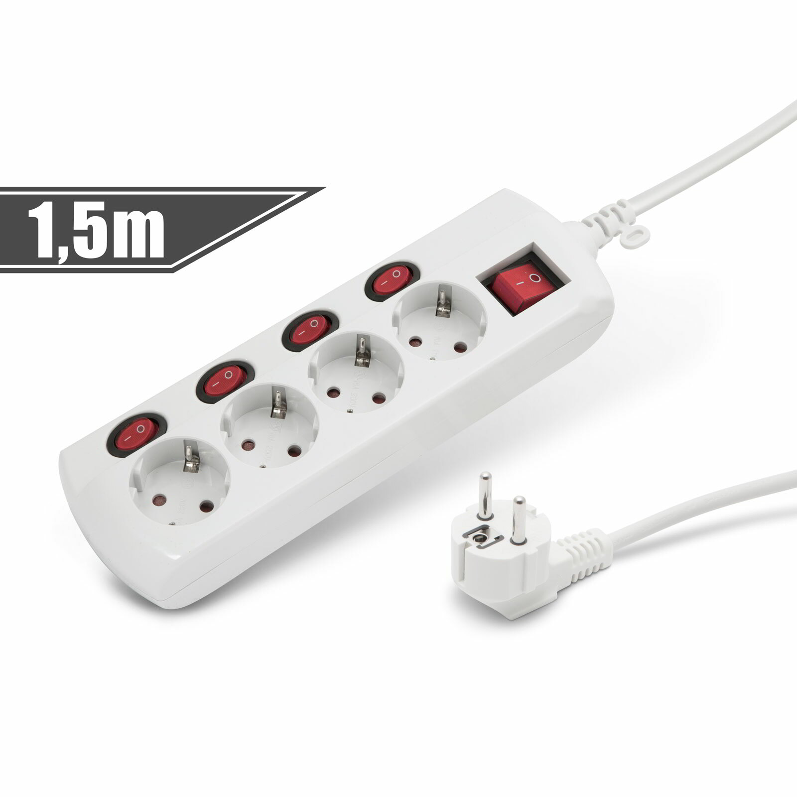 Delight Túlfeszültség védett 4-es elosztó 20247 (20247)