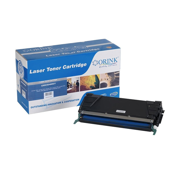 Orink C524 utángyártott Lexmark toner cián (LEOC5240HCY)