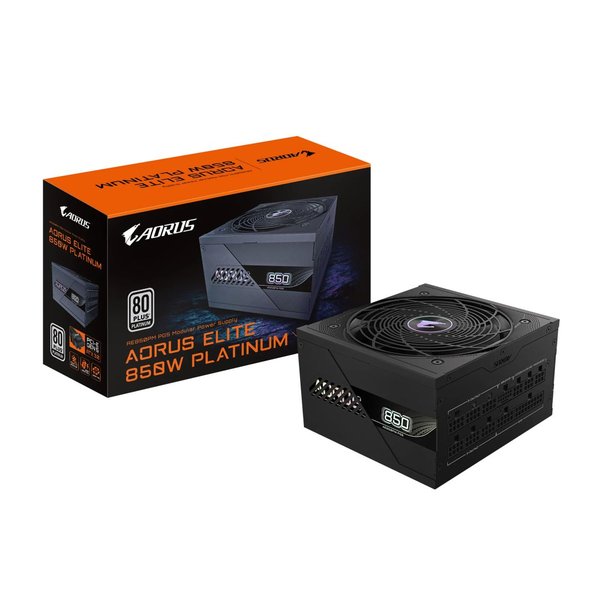 GIGABYTE AORUS ELITE P850W enhed til strømforsyning 850 W 20+4 pin ATX ATX Sort