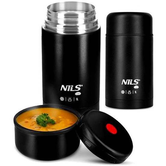 NC3802 TERMOS OBIADOWY 1000ML CZARNY NILS CAMP