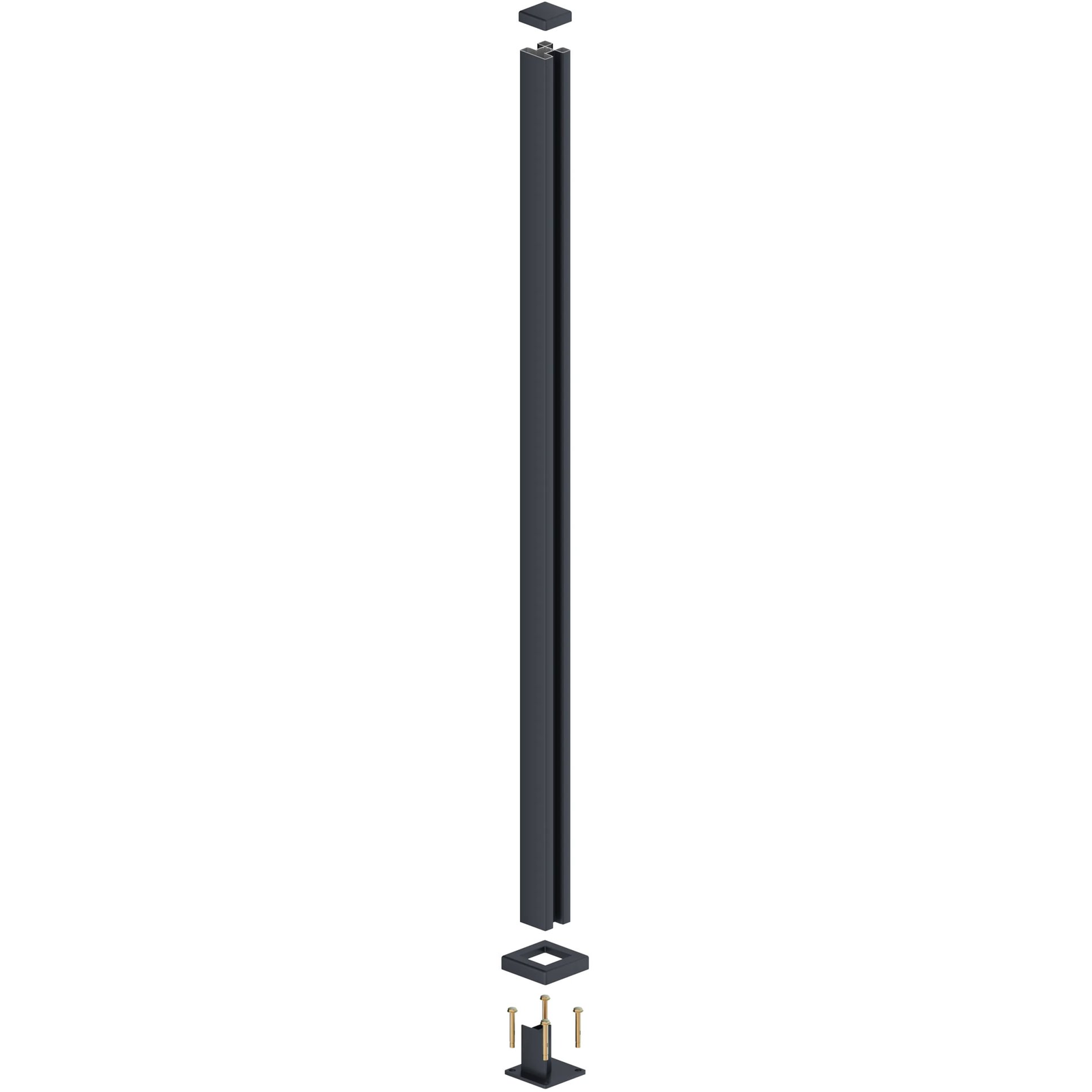 ROJAPLAST Alumínium kerítésoszlop, 7,5×7,5×190 cm (8595226713923)