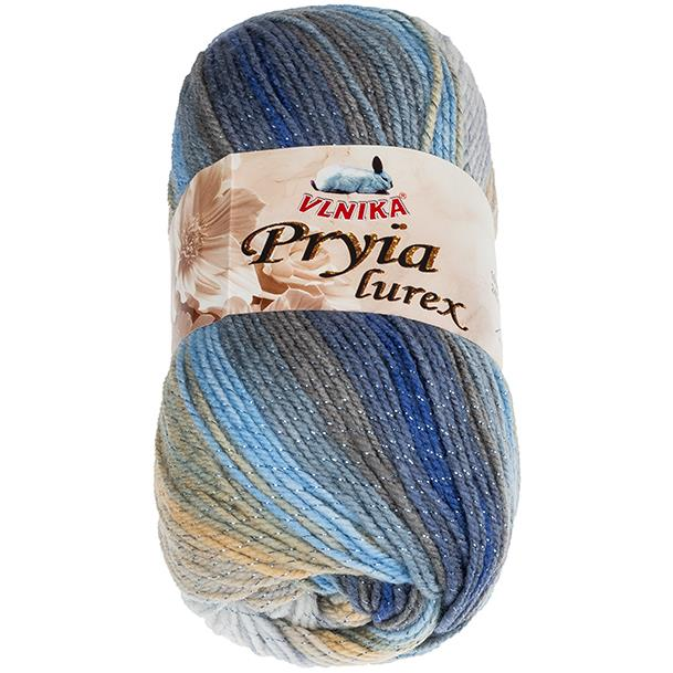 BELLATEX Pryia lurex 100 g - 302 szürke, kék, bézs (12213)