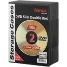 Hama DVD Slim Double-Box 10, Black 2 diske Sort