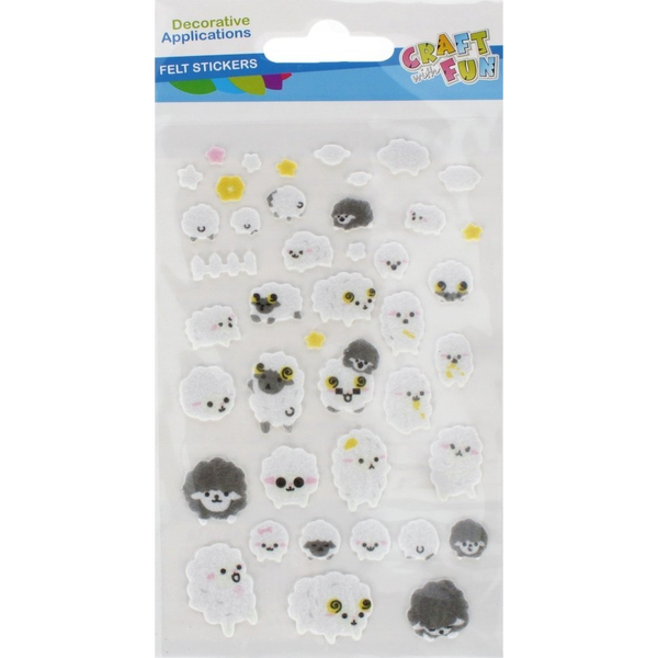  Craft with Fun OZDOBA DEK FILC OWIECZKI SPRZYL CF PBH 24/288