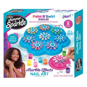 Cra-Z-Art Shimmer and Sparkle: Márványos körmök manikűr szett (17958) (17958)