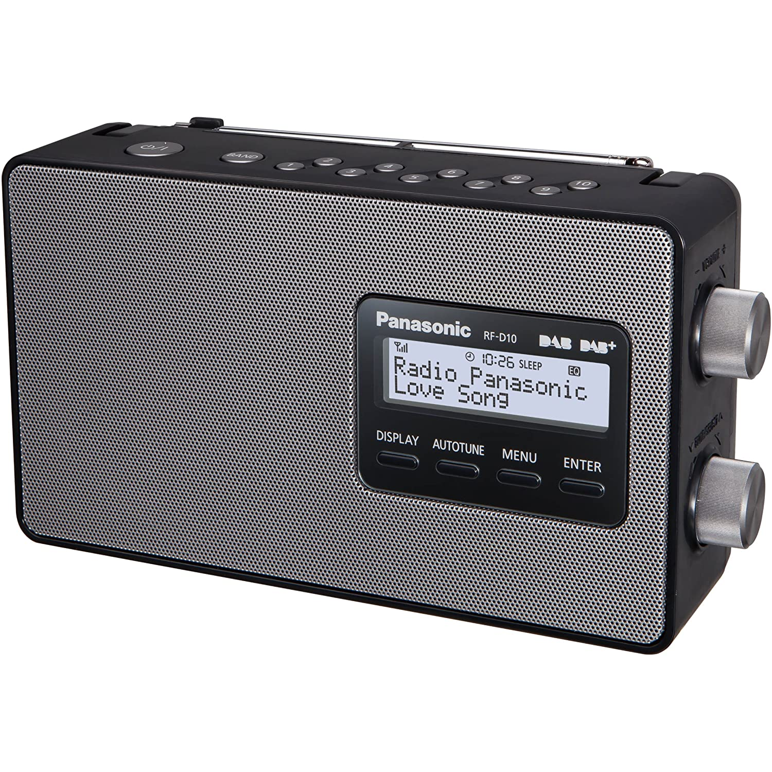 Panasonic RF-D10 Rádió - Fekete (RF-D10EG-K)