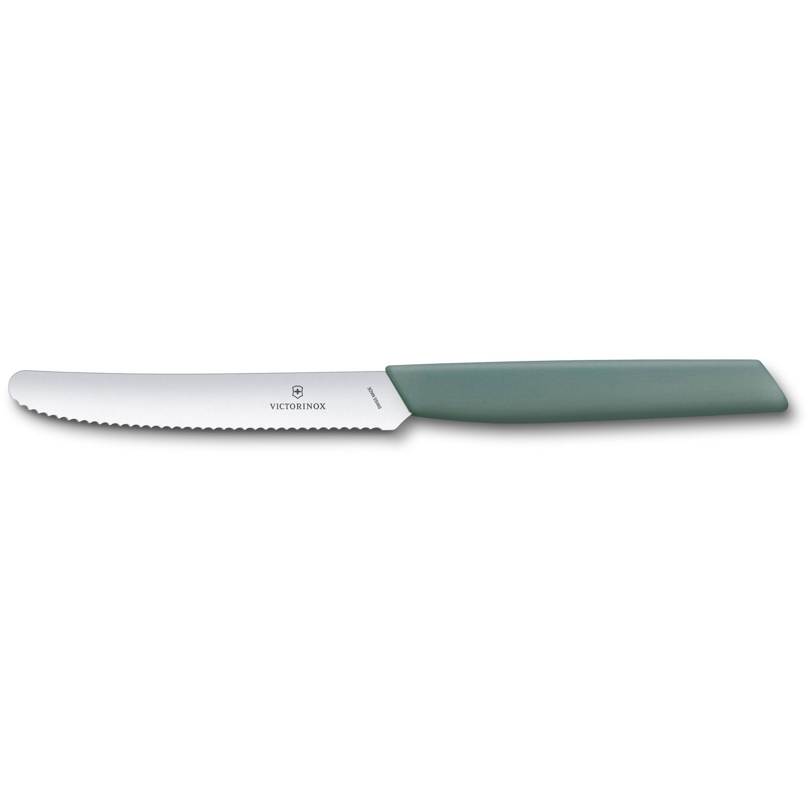 Victorinox Swiss Modern Paradicsomszeletelő kés - 11 cm, zsályazöld (6.9006.11W43)