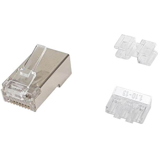 Equip 121147 kabelsamler RJ-45 Satin stål, Transparent