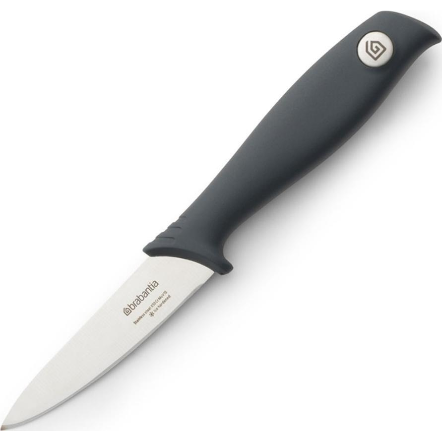 Brabantia Tasty+ Slice & Dice hámozó kés, r.m. acél, műanyag markolat, sötétszürke - 120961 (120961)