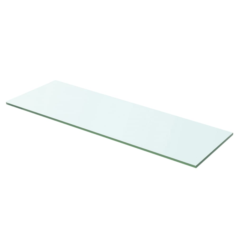 2 db átlátszó üveg paneles polc 60 x 15 cm (3051563)