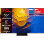 TCL C76 55C765 LED televizor 139,7 cm (55") 4K Ultra HD Pametni televizor Wi-Fi Titanij 2000 cd/m²