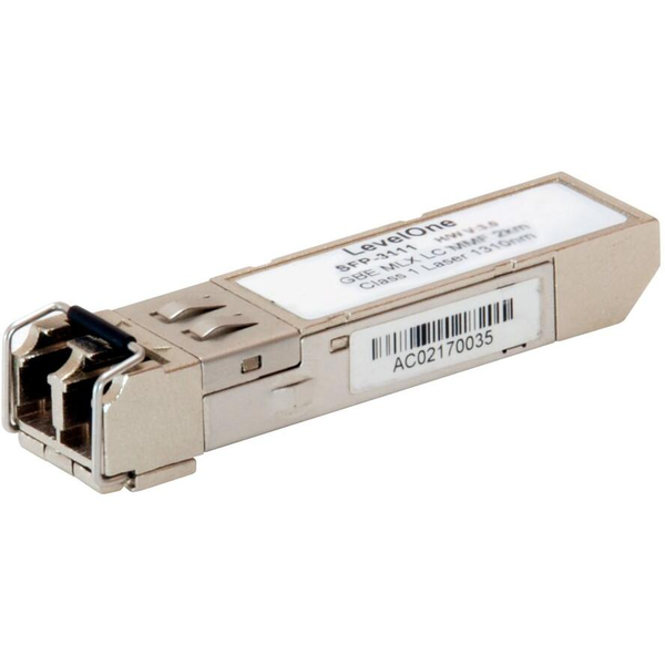 LevelOne SFP-3111 мрежов трансивърен модул Оптично влакно 1250 Мбит/с 1310 nm