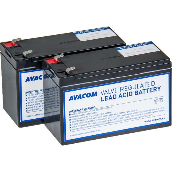 Avacom Zestaw akumulatorów RBC166 12V/2x9Ah (AVA-RBC166-KIT)