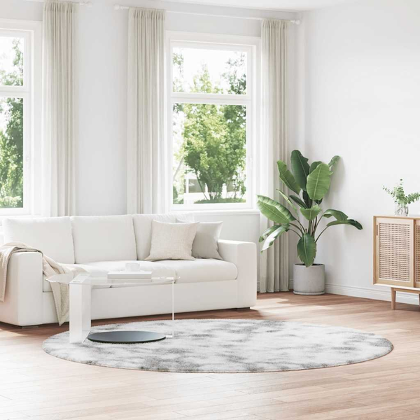 világosszürke hosszú szálú NAVARRA bozontos szőnyeg 240x240 cm