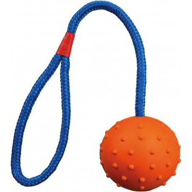 Trixie Játék Tömör Gumi Labda Kötéllel 6cm/30cm