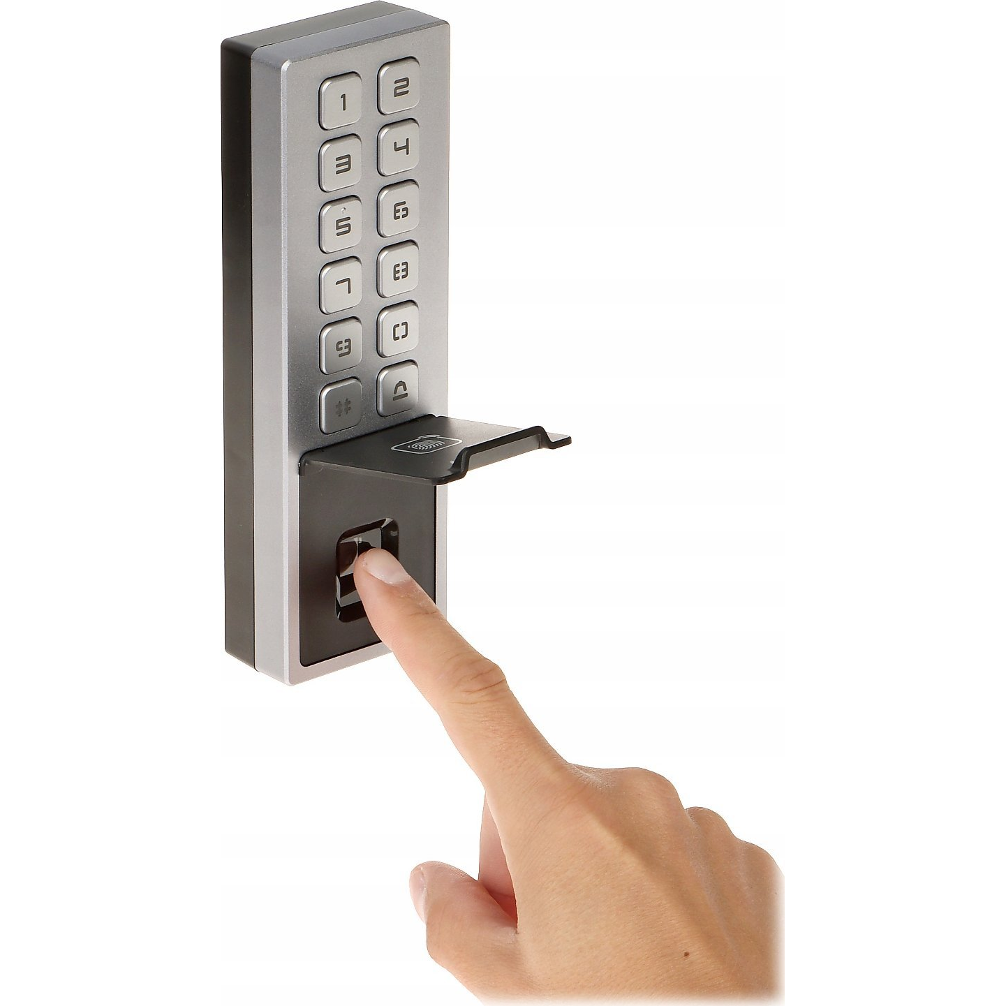 Hikvision DS-K1T805MBFWX beléptető vezérlő terminál, Mifare kártyaolvasás, ujjlenyomat olvasás, bluetooth, PIN (DS-K1T805MBFWX)