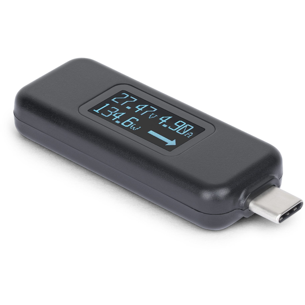 StarTech.com USBC-PWRTESTER voedingtester Zwart