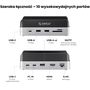 Orico Stacja dokująca do Mac Mini M4 | USB-C 10 Gbps | slot M.2 NVMe