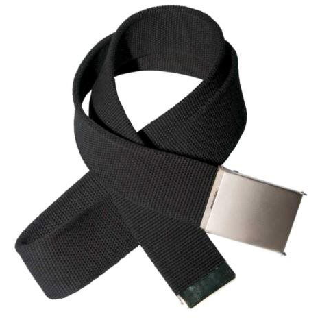 ACI black fabric belt with metal buckle 135 cm (XOPASEK1)