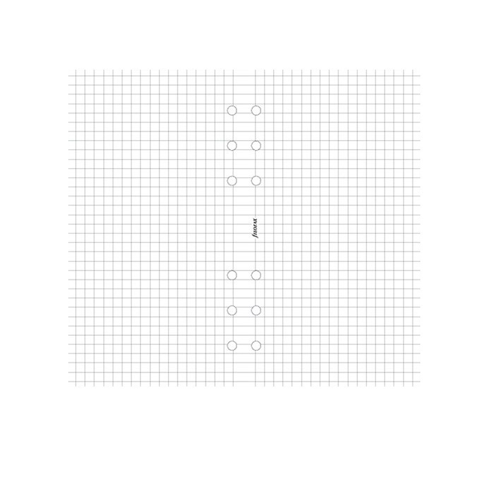Filofax 95 x 171mm Kalendárium betét kockás - Fehér (20 lap) (FX-132905)