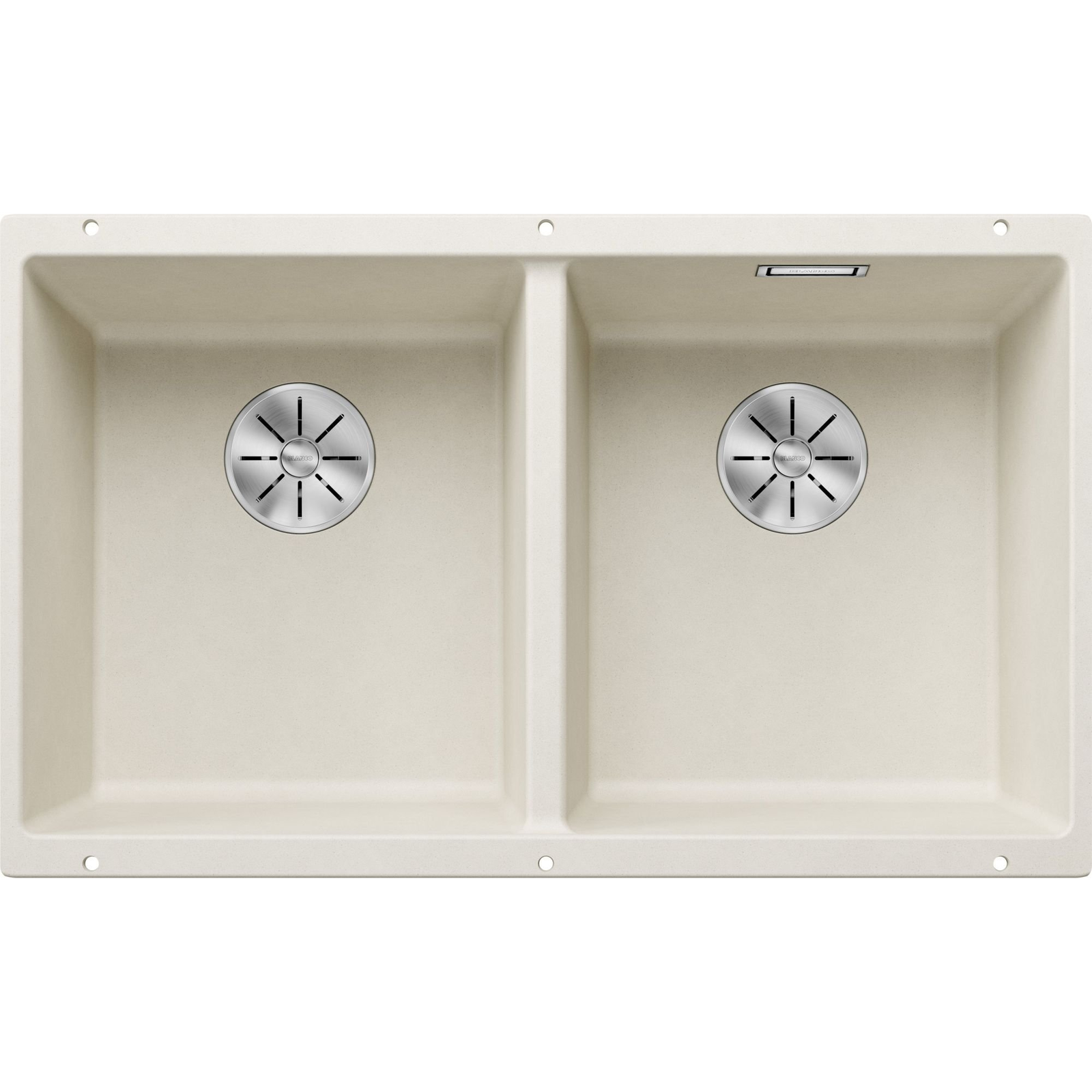 Blanco SUBLINE 350/350-U Silgránit Törtfehér színű exc.n.Gránit mosogatótál (527164) (527164)