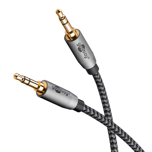 Goobay 65274 3.5mm Jack apa - 3.5mm Jack 90° apa Kábel (2m)