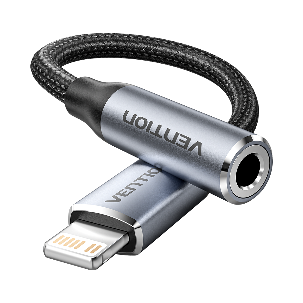 Vention BMBHA Lightning apa - 3.5mm Jack anya Átalakító Adapter - Szürke (BMBHA)